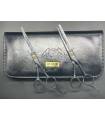 ست دو عددی قیچی آرایشگری جگوار کات و کوتاهی/پیتاژ Jaguar LF-601B Barbery Scissors