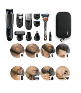 ماشین اصلاح چند منظوره (سر و صورت و بدن) براون 9 در 1 همراه ژیلت Braun Grooming MGK 3980