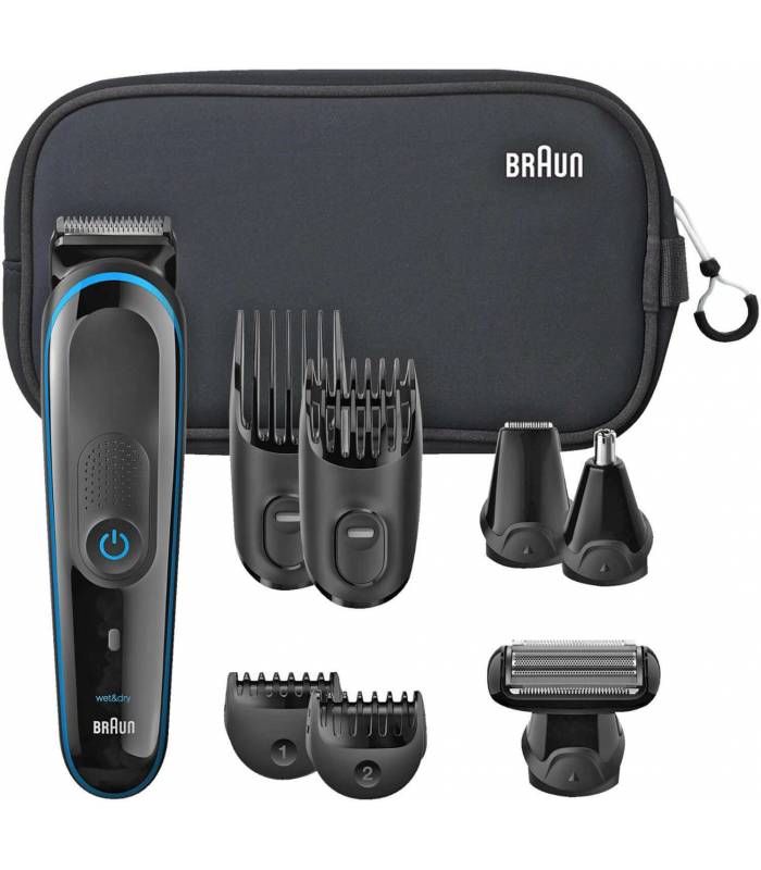 ماشین اصلاح چند منظوره (سر و صورت و بدن) براون 9 در 1 همراه ژیلت Braun Grooming MGK 3980