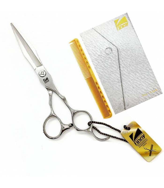 قیچی آرایشگری کرتزر فینی کات و کوتاهی 6 اینچ قدرتی درجه یک Kretzer Hair Finny FTP2-60