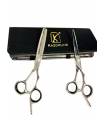 ست دو عددی قیچی آرایشگری ریزرلاین کات و کوتاهی/پیتاژ 6 اینچ Razorline R23 & R23T hair scissors
