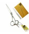 قیچی آرایشگری کرتزر فینی کات و کوتاهی 6 اینچ مدل پیچ جواهر سیما Kretzer Hair Finny SIMA FCB3-60