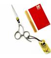 قیچی آرایشگری کرتزر فینی کات و کوتاهی 6 اینچ پیچ تنظیمی زرد Kretzer Hair Finny SIMA FCY3-60