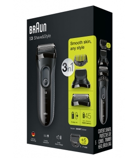 ماشین اصلاح صورت (ریش تراش) براون Braun 3000BT Foil Shaver