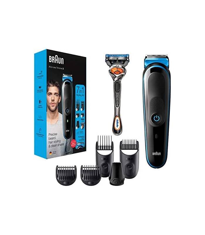 ماشین اصلاح سر و صورت براون 7 در1 همراه خود تراش ژیلت Braun MGK 3245