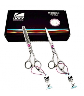ست دو عددی قیچی آرایشگری فینی کات و کوتاهی/پیتاژ 6 اینچ Kretzer Hair Finny FPS-60