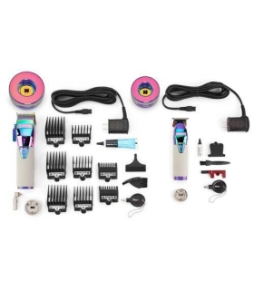 ست دو عددی ماشین اصلاح سر و صورت بابلیس پرو  بوست پلاس هفت رنگ Babyliss PRO FX Boost+ Collection Clipper & Trimmer - IRIDESCENT