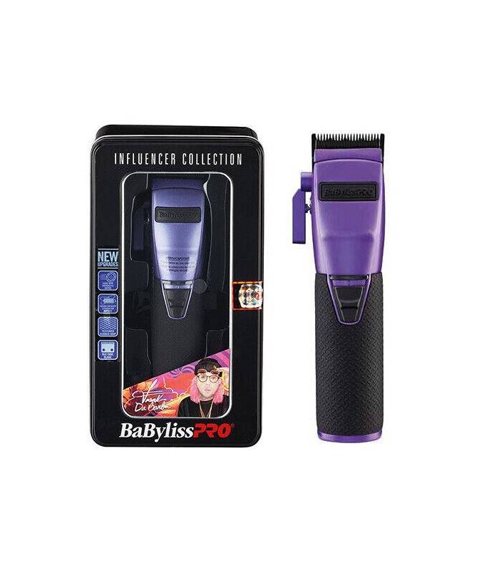 ماشین اصلاح کلیپر بابیلیس پرو اینفلوئنسر بنفش حجم زن BaBylissPRO Limited Edition Influencer FX Boost Clipper FX870Pi Purple