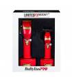 ست دو عددی ماشین اصلاح سر و صورت بابیلیس پرو لیمتد ادیشن بوست قرمز BaByliss PRO Red FX Boost+ Clipper Trimmer Set (FXHOLPKCTB-R)