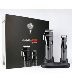 ست ماشین اصلاح حجم زن و خط زن بابیلیس پرو تیتانیوم مشکی سفارش اروپا BaBylissPRO 4Artists FX8705E
