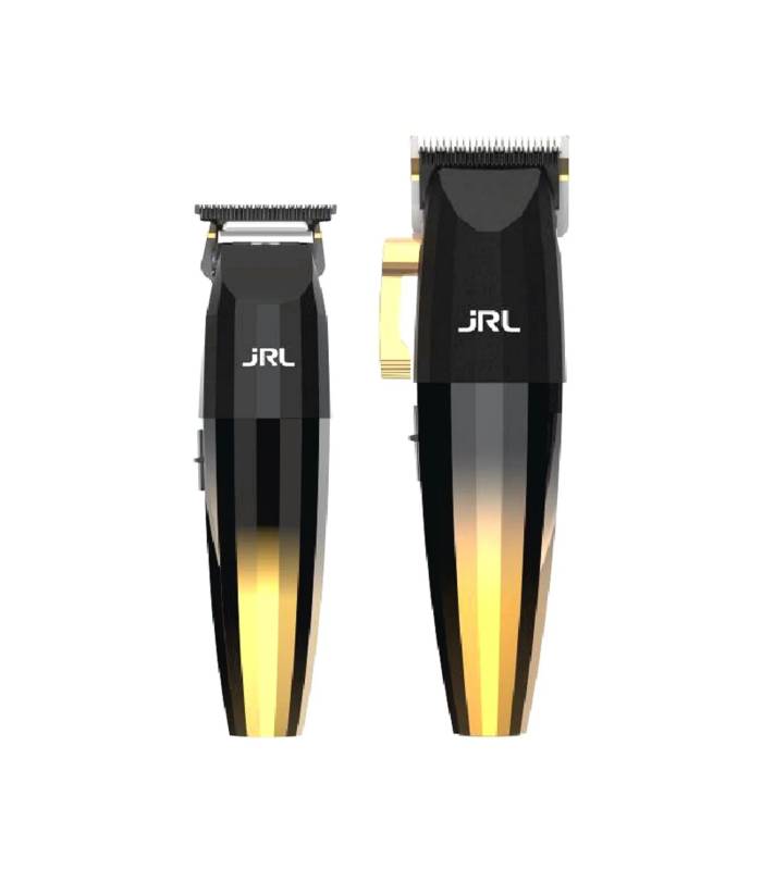 ست ماشین اصلاح جی آر ال به همراه تیغه یدک تریمر طلایی JRL FF2020